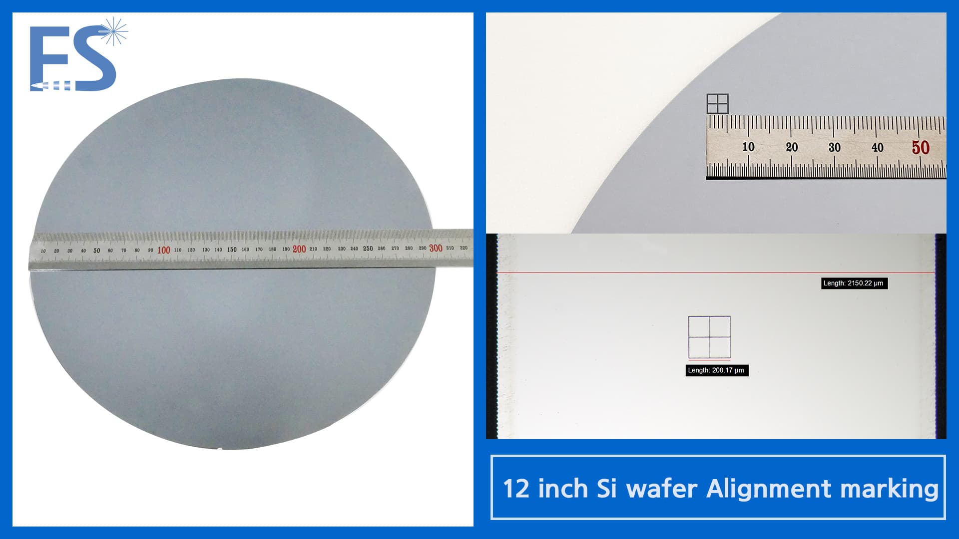 12-inch Si Wafer Alignment Marking